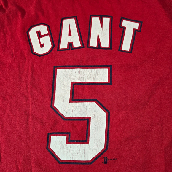 St Louis Cardinals Ron Gant #5 T-Shirt Mens L Vintage 1997 Chalk Line USA MLB - Picture 10 of 10
